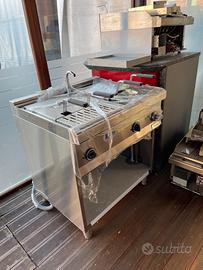 Cuocipasta 2 vasche ele prof 70