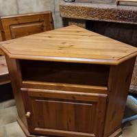 Mobile tv ad angolo con dispensa