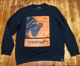 Felpa con stampa toro