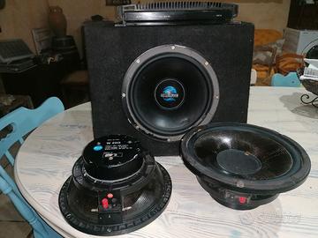 woofer   subwoofer  box   amplificatore 