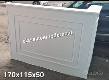 Bancone reception boiserie ad angolo spedizion