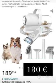 tosatrice toelettatura cani gatti 190 euro profess