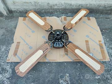 ventilatore da soffitto marrone