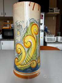 Vaso terracotta dipinto a mano
