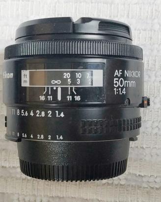 Obiettivo nikon nikkor AF 50mm f 1,4