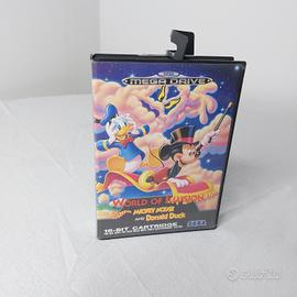 Gioco Sega mega drive Wordl of Illusion Mickey mou