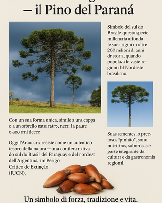 Piante di Araucaria angustifolia, Pino del Brasile