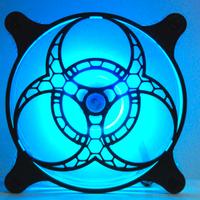 Griglia ventola PC 120mm decorativa Bio Hazard Hex