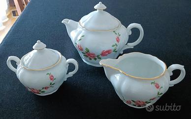 teiera, lattiera e zuccheriera Richard Ginori 