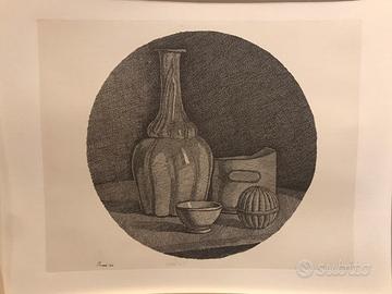 Giorgio Morandi Acquaforte del 1946 Pubblicata