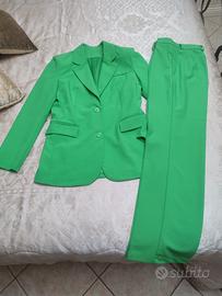 Tailleur completo donna verde XS 