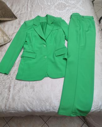 Tailleur completo donna verde XS 