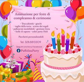 ANIMATRICE DI FESTE DI COMPLENANO, TRUCCABIMBI