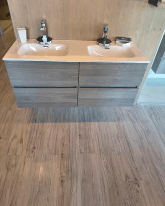 mobile doppio lavabo larghezza 120 cm