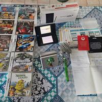 Nintendo DS con 9 giochi ds/3ds e porta schedine