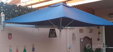 Paraflex Ombrellone a muro quadrato 3 m
