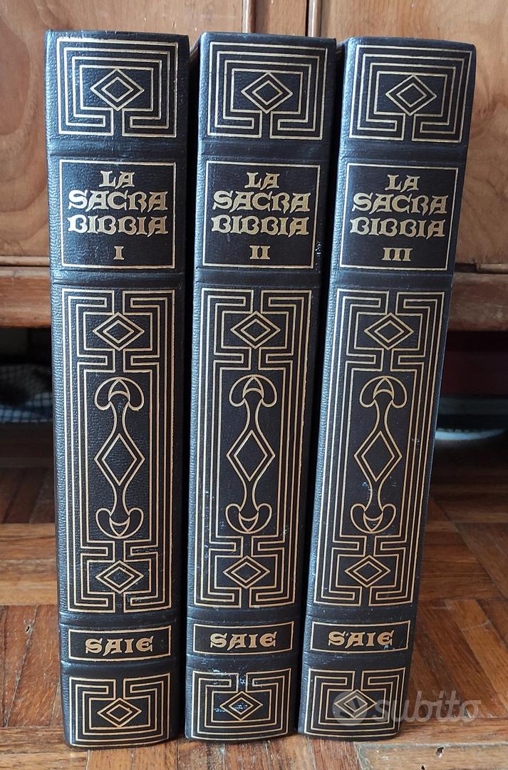 La Sacra Bibbia (Saie Editrice, 3 volumi, 1995) - Libri e Riviste In vendita  a Roma