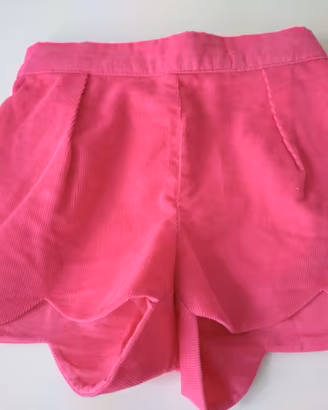 Short fucsia Jacadi Paris con orlo a petalo - 12 m