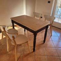 Tavolo cucina 4 posti in Marmo di Aurisina + sedie