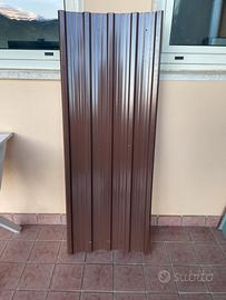 Lotto 6 Pannelli Lamiera Marrone 45x120,5 cm