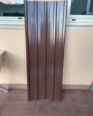 Lotto 6 Pannelli Lamiera Marrone 45x120,5 cm