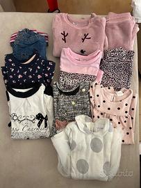 Lotto bambina invernale 12/18 mesi - 80/86 cm