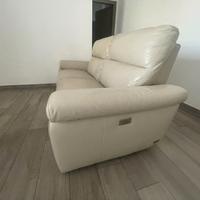 Divano 2 posti - Vera pelle, relax elettrico