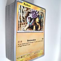Mazzo 100+ carte Pokemon italiane tutte differenti