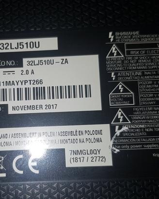 Lotto ricambi TV LG 32LJ510U