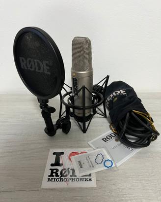 Microfono RODE NT2-A + Schermo isolante + Asta