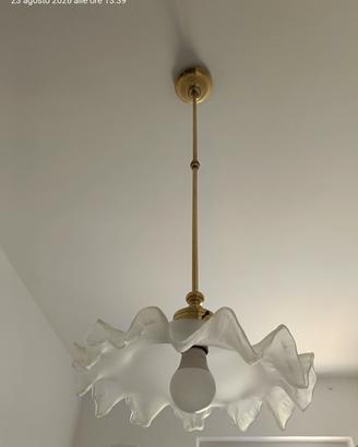 lampadario e applique in vetro 