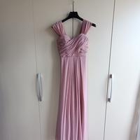 Abito rosa lungo elegante taglia 48