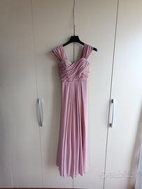 Abito rosa lungo elegante taglia 48