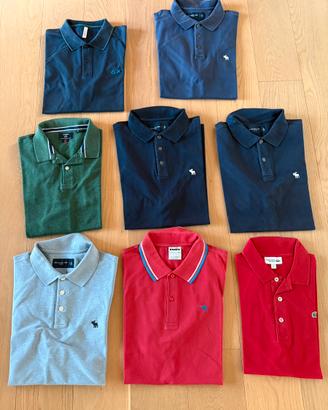 8 pezzi polo maniche corte taglie L e XL assortite