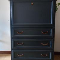 Cassettiera mobile con anta a ribalta 