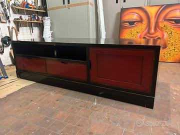 Mobile porta TV  etnico legno massello
