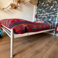 Letto in ferro battuto con materasso