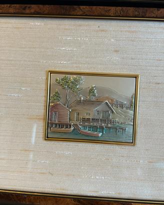 Quadro F.O. Basso rilievo in argento.