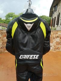 tuta moto 48 dainese divisibile in pelle