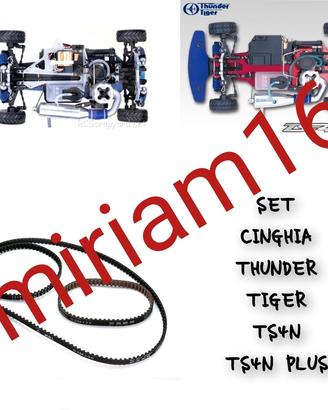 Thunder Tiger TS4N set Cinghie Ts4n plus nuove