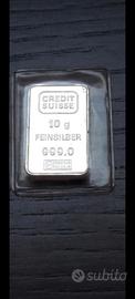 Lingotto argento 10 gr