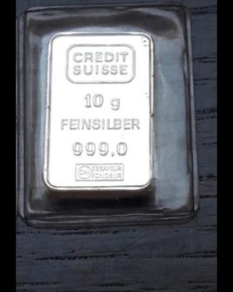 Lingotto argento 10 gr
