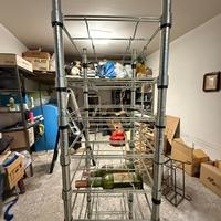 Porta bottiglie in acciaio