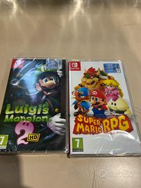 Luigi’s mansion 2 e mario rpg nintedo switch