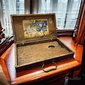Antica valigia colori tavolozza pittore vintage - Collezionismo In vendita  a Lecco