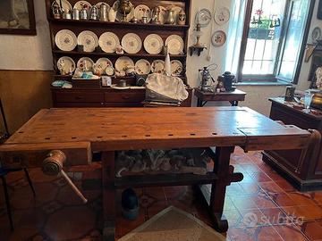tavolo da falegname antico