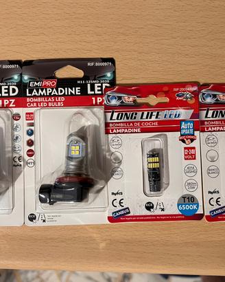 Lotto Lampadine LED H11 e T10 (W5W)