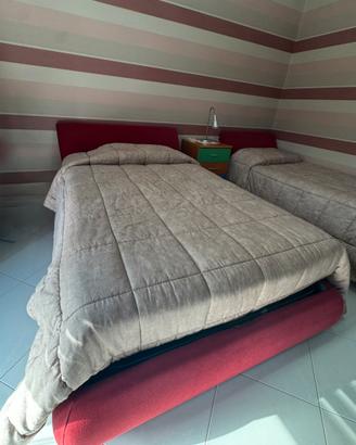 Letti contenitore piazza singola e piazzave mezza