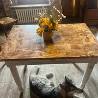 Tavolo massello di castagno