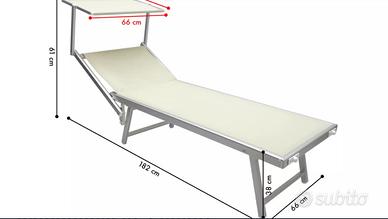 Lettino prendisole